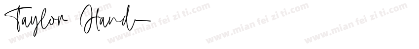 Taylor Hand字体转换